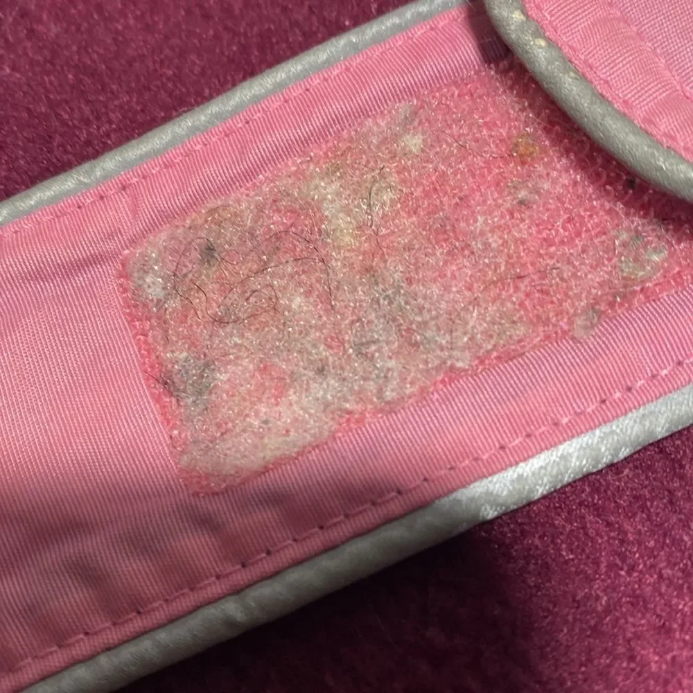 Fleece Lined Pink Reflective Dog Jacket Coat